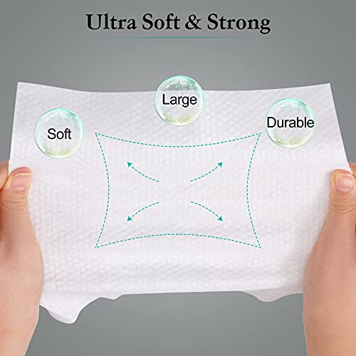 Disposable Face Towel Cloth for Washing, Thicker Disposable Face Cleaning Towelettes for Women Soft Towel for Cleanser Office Travel Makeup Remove