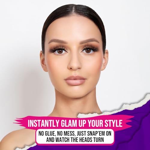 Too Hot To Handle Magnetic Eyelashes Kit - Universal Size, Reusable Up to 50 Times, Faux Mink, Black
