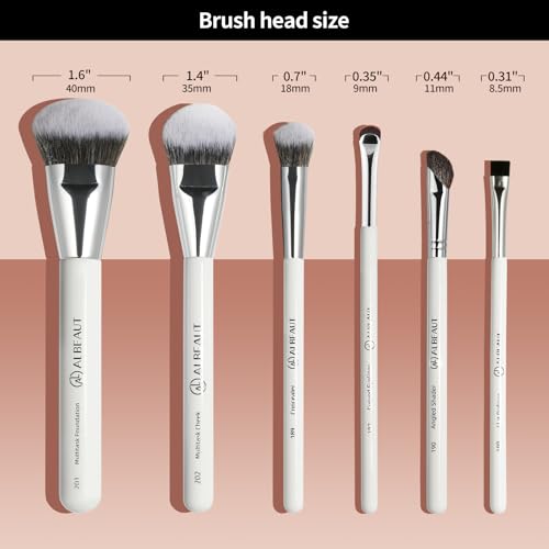 ShellWhite Series Makeup Brushes 7PCS
