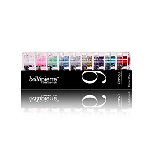 bellapierre Shimmer Powder 9 Stack | Paraben Free Eyeshadow | Vegan & Cruelty Free Eye Makeup - 9 Count - Glamour