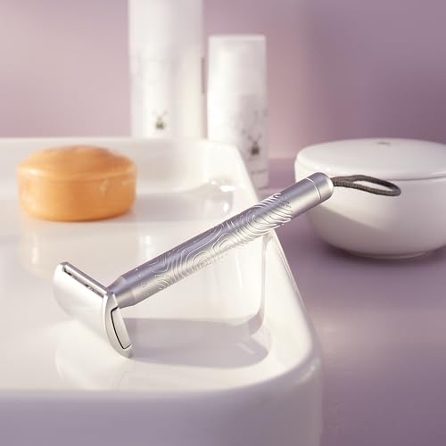 M?HLE Companion Safety Razor ? Women's Double-Edged Body Razor for Shaving, Gentle Use, Suitable for Body, Legs, & Underarms, Longer Handle, Long Lasting Blade