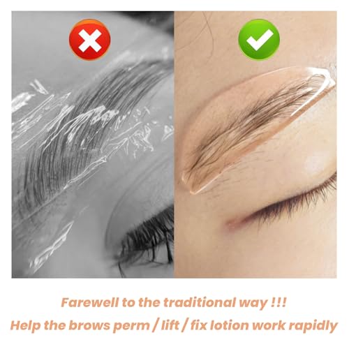 PERMANIA Lash Lift Pads Softening, 4Pcs Professional Korean Lash Lift Self Sticky & Ultra Thin for No.1 Perm Lotion (Orange)