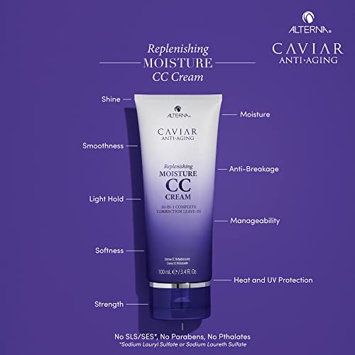 CAVIAR Anti-Aging Replenishing Moisture CC Cream |10-in-1 Hair Protection & Treatment Cream | Nourishes, Restores & Hydrates