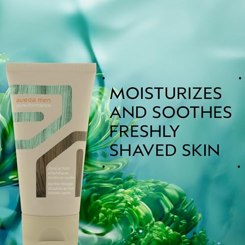 Aveda Men Pure-Formance Dual Action Aftershave | 2-in-1 Aftershave & Moisturizer | with Spearmint | for All Skin Types | 97% Naturally Derived*, 2.5 Fl Oz