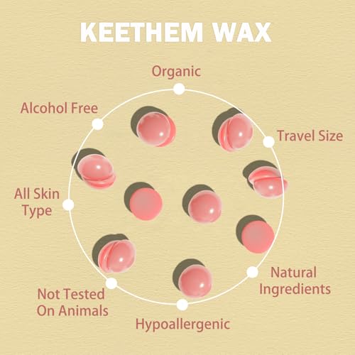 Wax Beads,5 Packs Hard Wax Beads Waxing at Home for Hair Removal - Hard Wax for Sensitive Skin Women with sticks, Bikini Brazilian Body Face Waxing (5 * 100g, Violet)