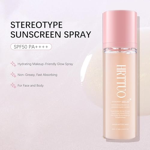 SPF Setting Spray for Face & Body - Sheer Sunscreen Mist SPF 50, Makeup-Friendly Setting Mist with Hydrating Glow, Reef-Safe & Non-Greasy for Beach, Wedding, Daily Wear (2)