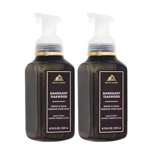 Bath and Body Works Gentle Foaming Hand Soap 8.75 Ounce 2-Pack (Mahogany Teakwood)