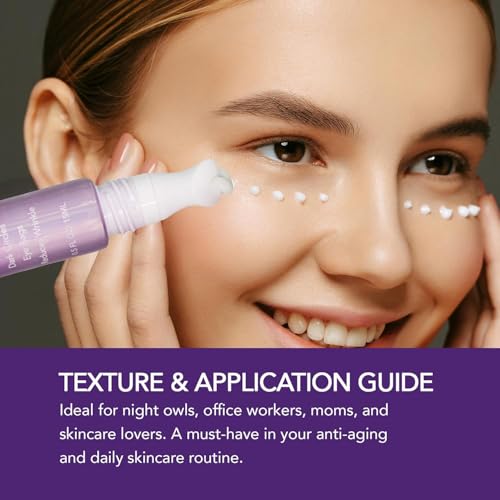 Caffeine Eye Cream for Dark Circles and Puffiness ? Retinol Under Eye Brightening Cream for Wrinkles, Fine Lines, and Tired Eyes