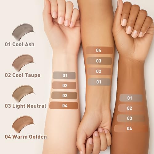 FV Liquid Cool Toned Contour Stick, Highly Pigmented, Longwear, Blendable Hydrating Formula with Natural Finish, Cream Contour & Bronzer Makeup for Fair/Light Skin, Vegan, 03 Light Neutral