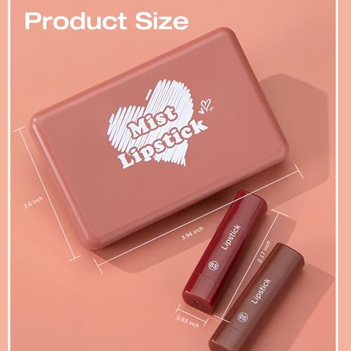 Brown Lip Liner Set 6 Colors 2 in 1 Gradient Lip Liner and Lipstick Combo Long lasting Dark Brown Red Creamy Lip Pencil Contour Matte Lipstick for Women Smooth High Pigmented Crayon Cone Tip