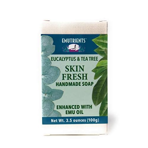 Montana Emu Ranch - Skin Fresh Handmade Soap 3.5 Ounce Bar - Made with Eucalyptus, Tea Tree, and Cajeput Oils