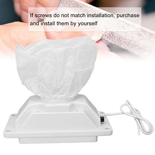 Sonew Nail Dust Collector Machine, Electric Powerful Nail Dust Suction Cleaner Extractor for Acrylic Gel Nail Polishing, Low Noise(US)