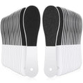 Lothee 30 Pack Foot File Foot Callus Remover Double Sided Professional Sandpaper Pedicure Tool Feet Scrubber Sander Feet Rasp for Dead Skin Cracked Heel Women Manicure Beauty Spa, 100/180 Grit, White