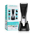 Body Hair Trimmer, LED Display, 6500 RPM Motor Manscaper for Men, 3 Adjustable Combs, USB & Dock Charging, IPX7 Waterproof Body Hair Groomers, Wet or Dry Use for Groin/Legs/Chest