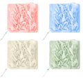 4pcs loofah washcloth Combo 2 in 1 bar soap loofah Pouch Holder Mesh Shower Ball for Exfoliating Body Wash Smooth Skin Free Loofah Dish Towel (Solid Color)