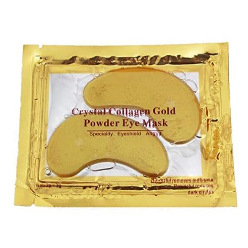 VeniCare Anti Aging Crystal 24K Gold Powder Gel Collagen Eye Masks Sheet Patch (20 Pairs)