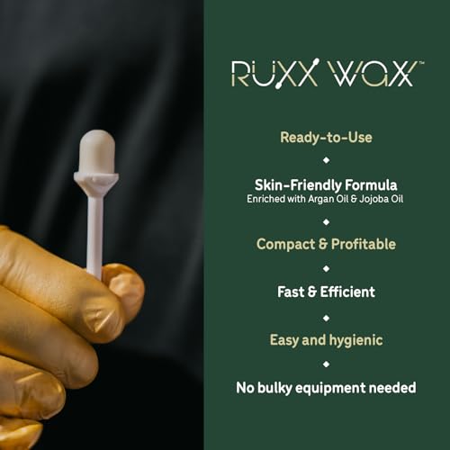 Pre-Set Wax Sticks for Ear & Nose Hair Removal, Professional Bulk Pack for Men & Women ? Fast, Hygienic, No-Mess Wax Kit, Heat with Hair Dryer (12 Count)