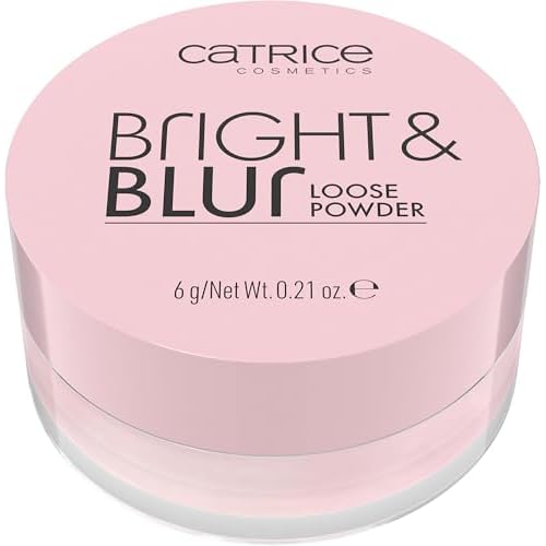 Catrice Bright & Blur Loose Powder | Lightweight, Instant Blur, Soft Matte Finish | Vegan & Cruelty Free (010 | Soft Pink)