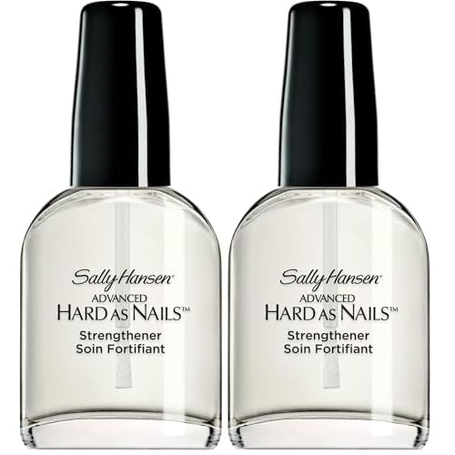 Sally Hansen Advanced Hard as Nails Nail Polish, Clear, 0.45 Fluid Ounce | Pack of 2