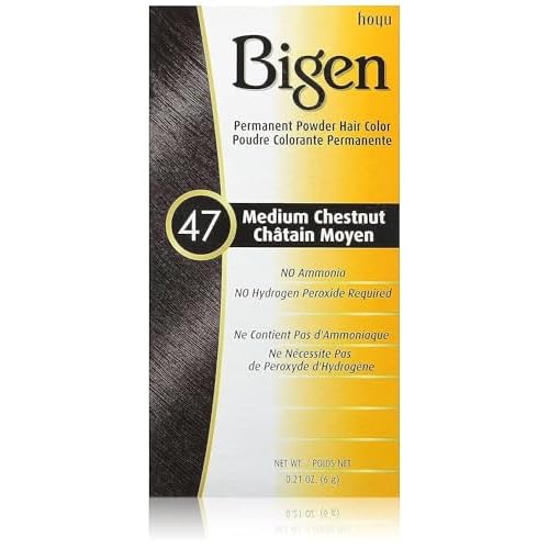 Bigen Permanent Powder Hair Color 47 Medium Chestnut, 0.21 Ounce (1)