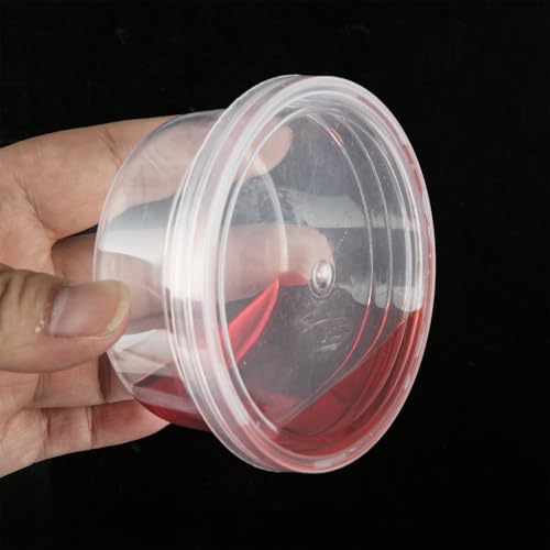 150 Pack 4oz Slime Containers with Lids, Small Plastic Storage Containers for Slime, Bead, Foam Ball, DIY Craft Making