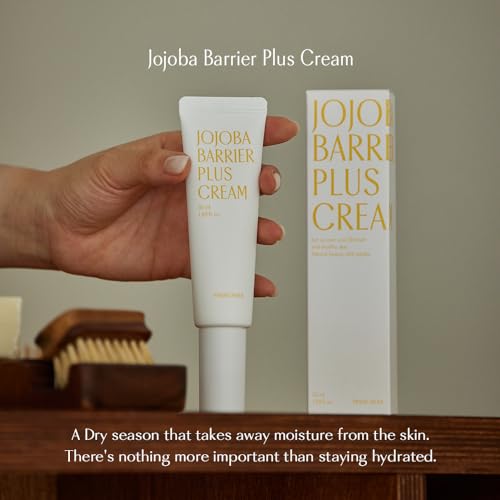 PINKWONDER Jojoba Barrier Plus Cream 1.69oz(50ml), 24HR Long Lasting facial Moisturizier Face Cream, Jojoba Oil and Hyaluronic Acid for Dry Sensitive Skin, Korean Skin Care