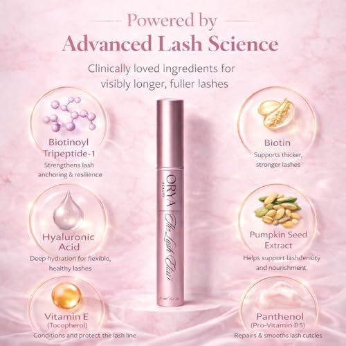 Eyelash Growth Serum - Boosts Length, Thickness, & Strength with 100% Natural, Vegan Ingredients