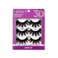 iEnvy False Eyelashes 3 Pairs Fluffy and Natural Multiangle and Volume Faux Mink Lashes (04)