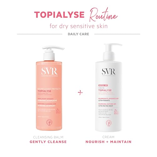SVR Topialyse Cream - Nourishing & Soothing Face & Body Cream for Dry Sensitive Skin - Moisturizer for Babies (Except Premature), Kids and Adults - Intense Hydration with Shea Butter