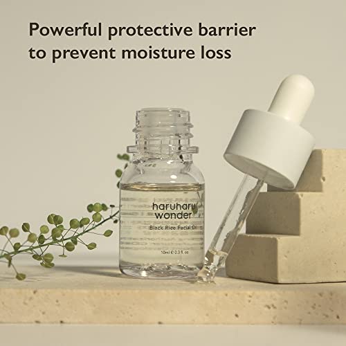HARUHARU Wonder Black Rice Facial Oil (10ml) | Vegan, Crurelty Free, EWG-Green¡¦