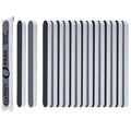 ForPro Professional Collection O-Files Fat Buffer, 240/1200 Grit, Double-Sided Manicure & Pedicure Nail Buffer, Individually-Wrapped, Disposable Nail File, 6¡± L x .75¡± W, 50-Count