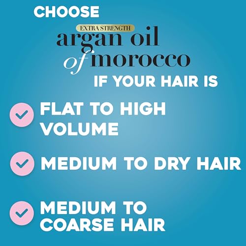 OGX Extra Strength Hydrate & Repair + Argan Oil of Morocco Shampoo for Dry, Damaged Hair, Cold-Pressed Argan Oil to Moisturize & Smooth, Paraben-Free, Sulfate-Free Surfactants, 25.4 Fl Oz