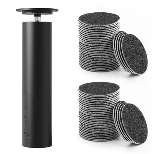 Electric Callus Remover for Feet and 120 pcs Replacement Sandpaper Refill Discs