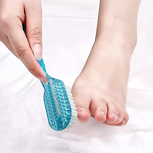 Nail Scrub Brush Handle Grip Foot Brush Fingernail Brush Soft Stiff Bristles Scrubber Nails Toes Cleaning Brush for Men Women Kids,8 PCS