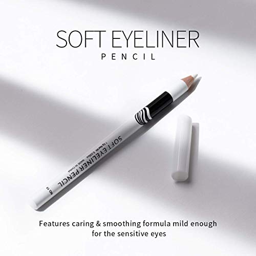 Fashionwu White Eyeliner Pencil Professional Highlighter Eye Liner Pen Soft Strokes Waterproof Long-Lasting Eyeshadow Eye Silkworm Brighten Pencil Beauty Makeup Tool (48pcs)
