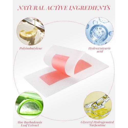 40PCS Facial Wax Strips for Hair Removal, Facial Hair Removal for Women, Waxing Kit for Women's Face, Bikini, Chest, Body, Arms, Legs, Back | 40ct Waxing Strips & 4 calming Oil Wipes (Pack of 2)