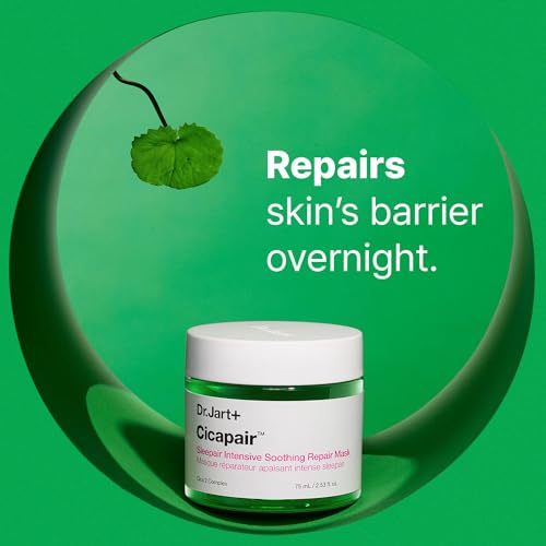 Dr.Jart+ Cicapair Sleepair Intensive Repair Night Korean Face Mask with Centella Asiatica | Overnight Face Mask For Glass Skin and Skin Barrier Repair | Korean Skin Care, 2.53 Fl Oz