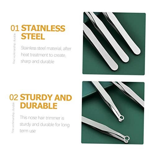 MERRYHAPY Male Nose Hair Trimmer Clip Multi-Purpose Grooming Tool Lightweight Stainless Steel Nose Hair Remover for Safe Pain-Free Removal