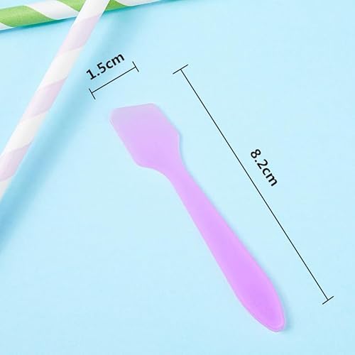 100 Pack Cosmetic Spatulas, Small Plastic Spoon for DIY Facial Mask Stick, Face Cream, Crafts, Disposable Makeup Spatula, Multipurpose Mini Applicator for Mixing, Skincare, Sampling, Waxing