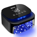 BETE 60W Cordless UV LED Nail Lamp - Rechargeable Gel Polish Dryer with Auto Sensor, 30 Beads & 4 Timer Settings Portable for Home/Salon Black