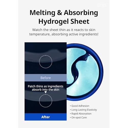 Snp 12,000ppm Bird's Nest + Hyaluronic Acid Eye Patch | Hydrating and Cooling for All Skin Types | Maximum Hydration Eye Patches | Korean Skincare Eye Mask | 60 Patches