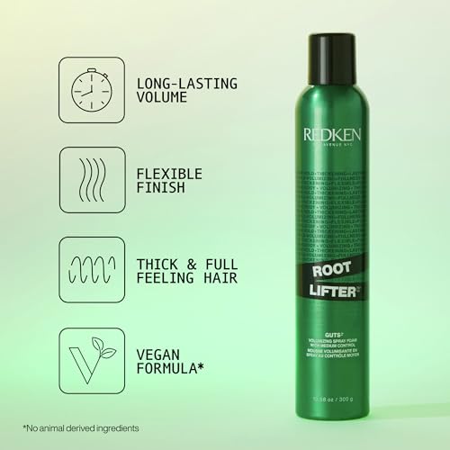Redken Root Lifter Volumizing Spray Foam For All Hair Types - Provides Body, Volume & Anti-Frizz Protection, Medium Control