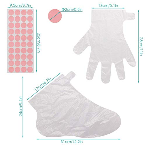 Paraffin Bath Mitts Liners, Segbeauty Snug Elastic Opening Paraffin Wax Glove and Bootie with Double Terry Clothes, Hand and Foot Bags for Thermal thera-py SPA treat-ment Paraffin Machine