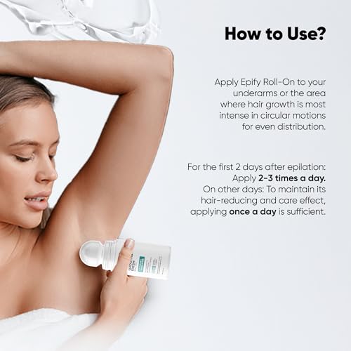 Epify Smooth & Fresh Roll-On, Eliminates Unwanted Hair, Controls Odor and Sweat, Smoothes Underarm, Reduces Ingrown Hair, 1.69 Fl Oz (1)