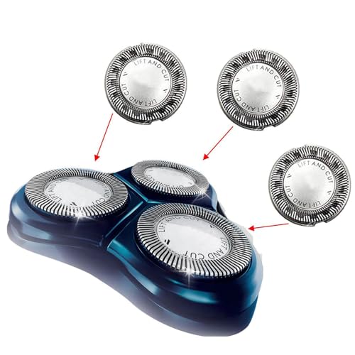 6PCS HQ56 Compatible with Steel Replacement Heads for Philips Norelco Razor fits for HQ6940 HQ6868 HQ6970 (6-pack)