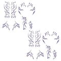 Temporary Tattoos Rumii Cosplay Accessories,Cosplay Tattoos Stickers Purple (2)
