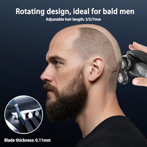 Replacement Blades Compatible with Remington Balder Pro Head Shaver Model XR7000, 5 Dual Track Heads for Remington Shaver, Precision Electric Shaving for Bald Men,2 Pack