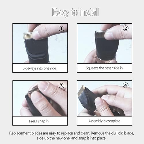 Trimmer Replacement Blade for Meridian Electric Body & Pubic Hair Trimmer Hygienic Ceramic Replacement Blades Compatible with Meridian Body Trimmer (Onyx & Sage)-Pack of 2