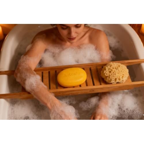 Kojic Acid Soap with Turmeric for Face & Body, Gentle Brightening Cleansing Bar, 3.5 oz Each, 2-Pack