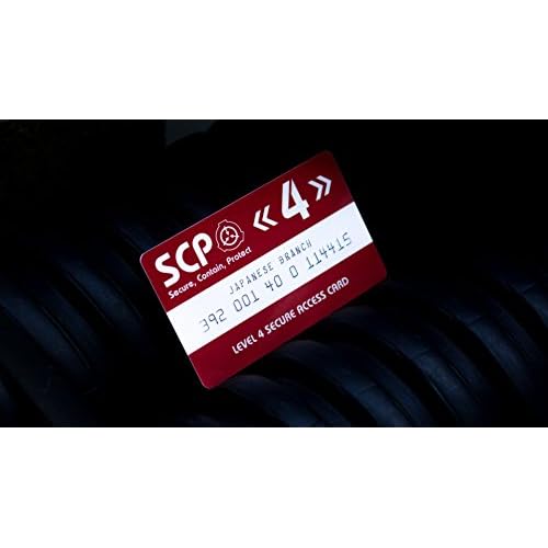 SCP Foundation Secure Access Card Level 4 U.S. Branch - Kids Anime Wallet - Red PVC RFID Protected